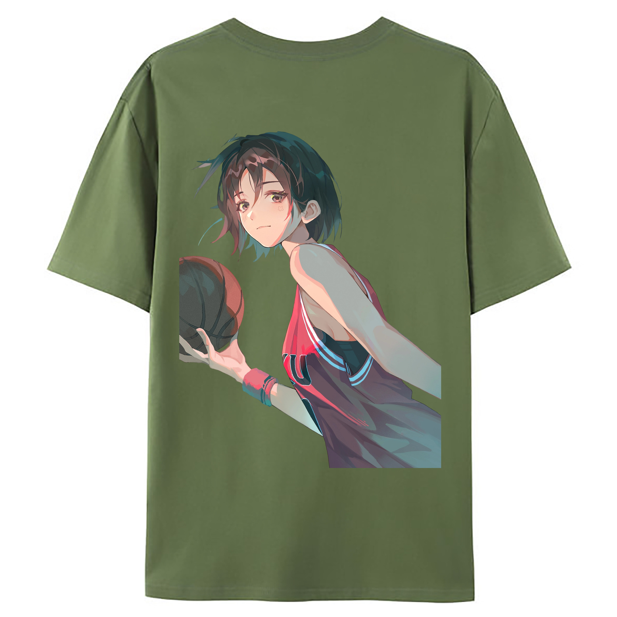 （画像用） SLAM DUNK／スラムダンク 綿100％ メンズ半袖Tシャツ（バックプリント） 通気性